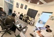 عبدالحکیم محرم الحرام کے حوالے سے میٹنگ کا انعقاد