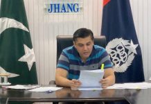 ڈی پی او جھنگ کیپٹن (ر) بلال افتخار کیانی کا کرائم میٹنگ میں ناقص کارکردگی پر سخت ایکشن
