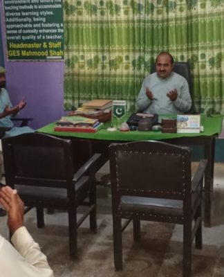 ماہرِ تعلیم پرویز احمد چشتی نے گورنمنٹ آفٹر نون ہائی سکول محمود شاہ میں ہیڈ ماسٹر کا چارج سنبھال لیا