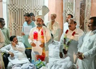 چک نورنگ جہانیاں میں نمبرداران کنونشن، سید مصیب شاہ کی دستار بندی